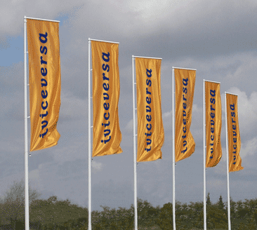 Banderas, cartel exterior, bandera mastil, bandera promocion