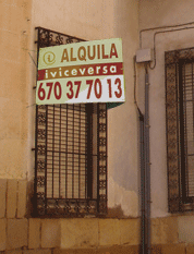 cartel se alquila, Cartel inmobiliaria, Cartel se alquila