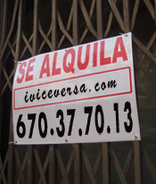 cartel PVC, cartel PVC inmobiliaria, cartel alquila