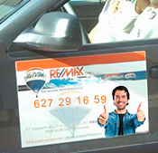 Rotulos coche, iman coche, iman comercial